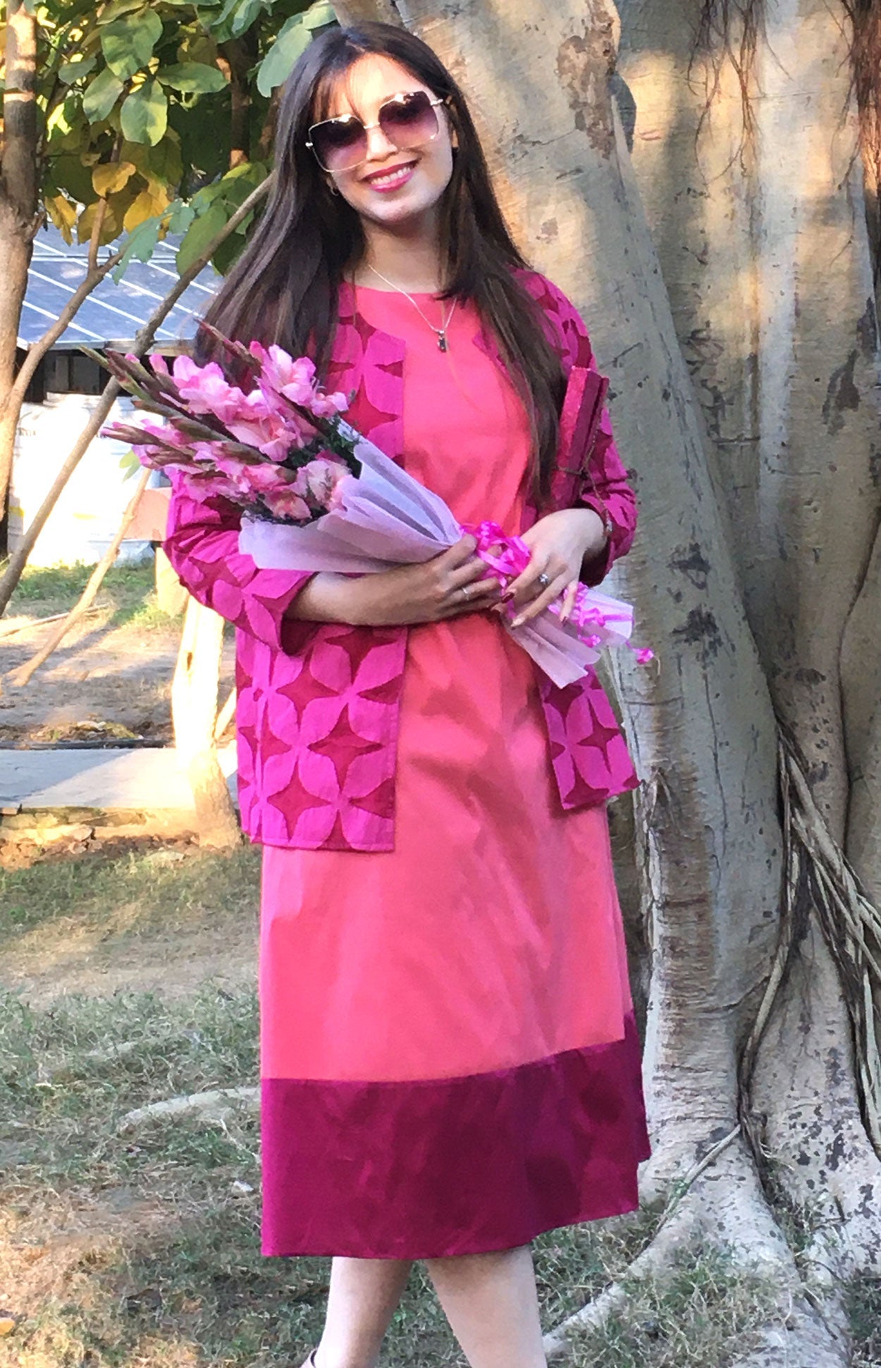 NELLA LOVE ALWAYS HAND WOVEN COTTON DRESS