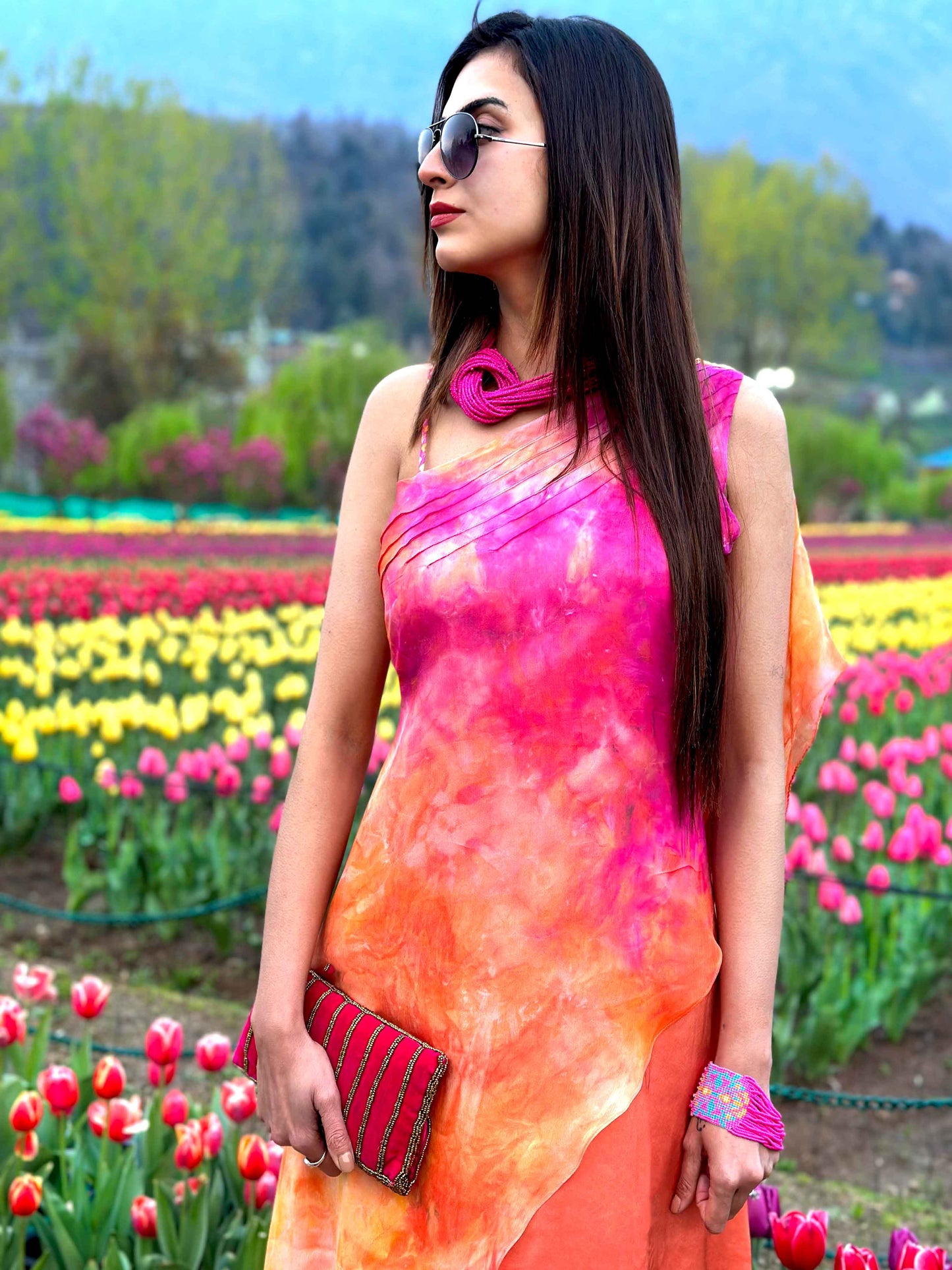 IVANNA PARISIAN PASSION PURE CHIFFON DRESS