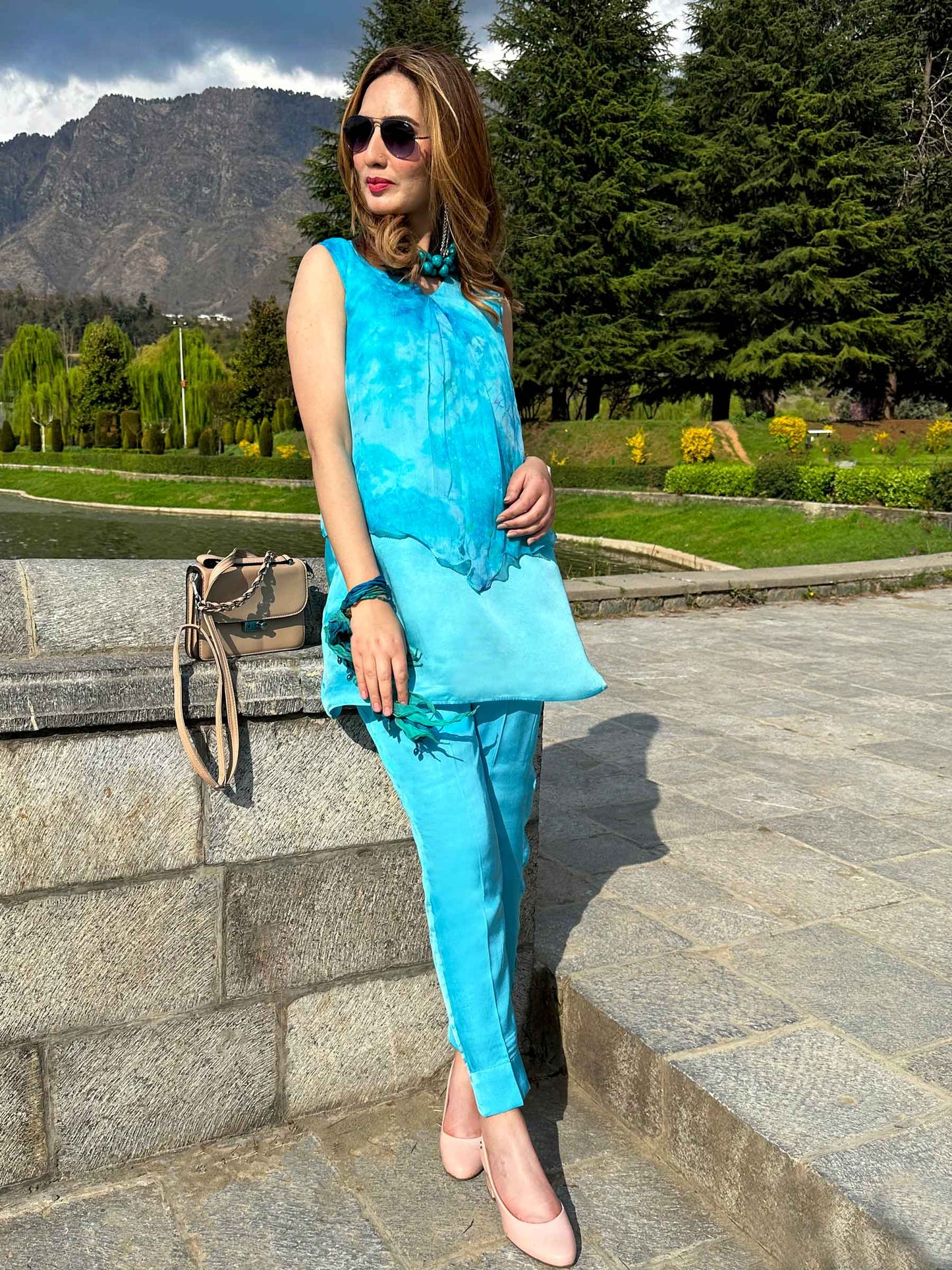 IRENE PARISIAN PASSION PURE CHIFFON TUNIC SET