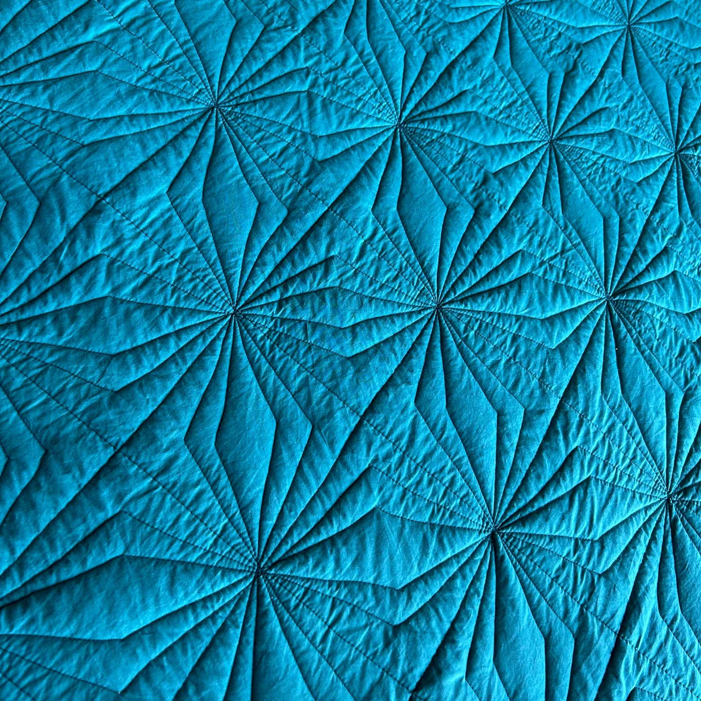 HANNAH MEDITERRANEAN SERENITY VIRIDIAN GREEN QUILTED 6 PIECE BEDCOVER SET