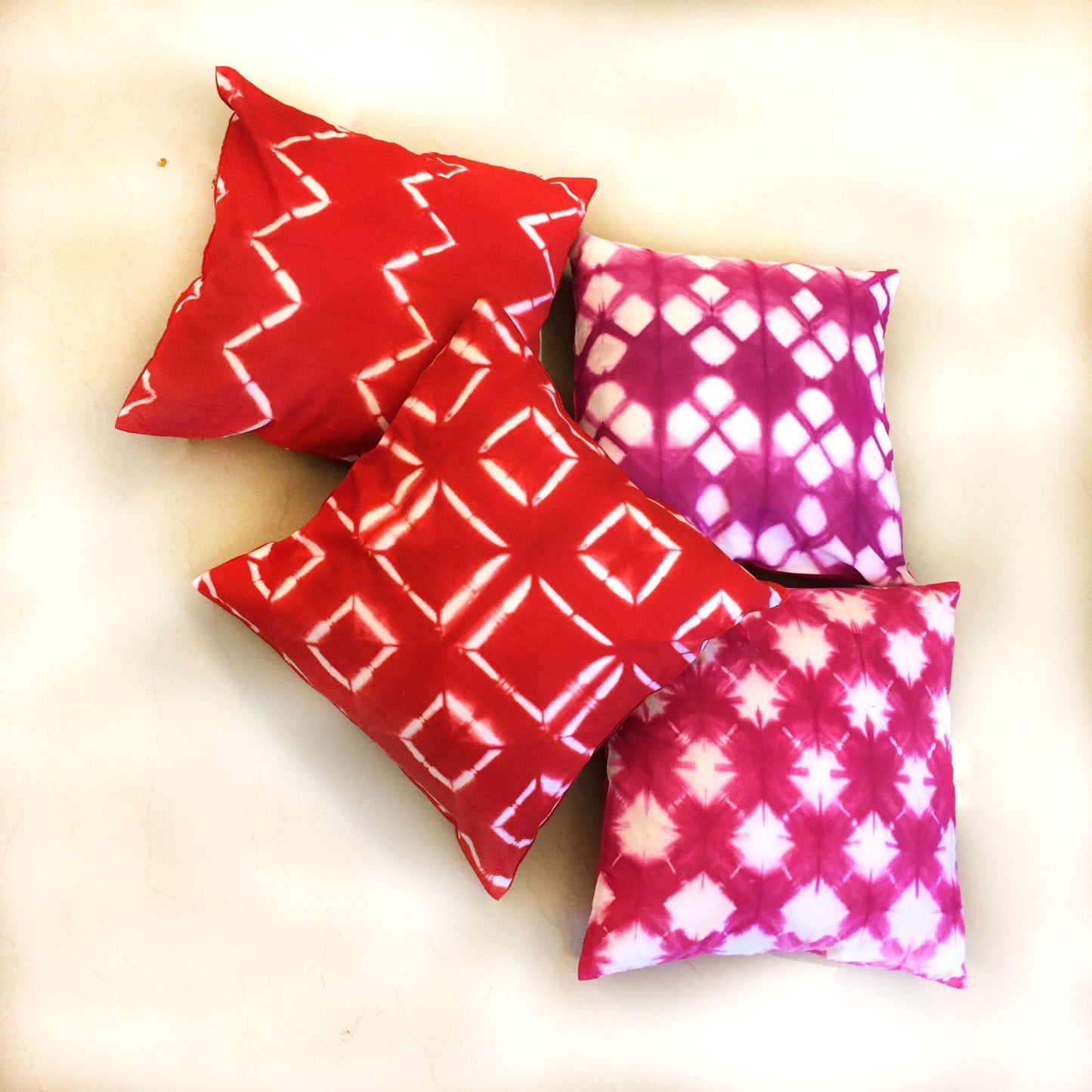VICKY LOVE ALWAYS SHIBORI SHABANG CUSHION COVER SET