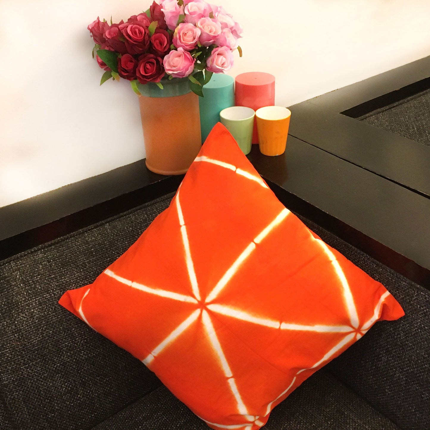VIRGINIA LOVE ALWAYS SHIBORI SHABANG CUSHION COVER SET