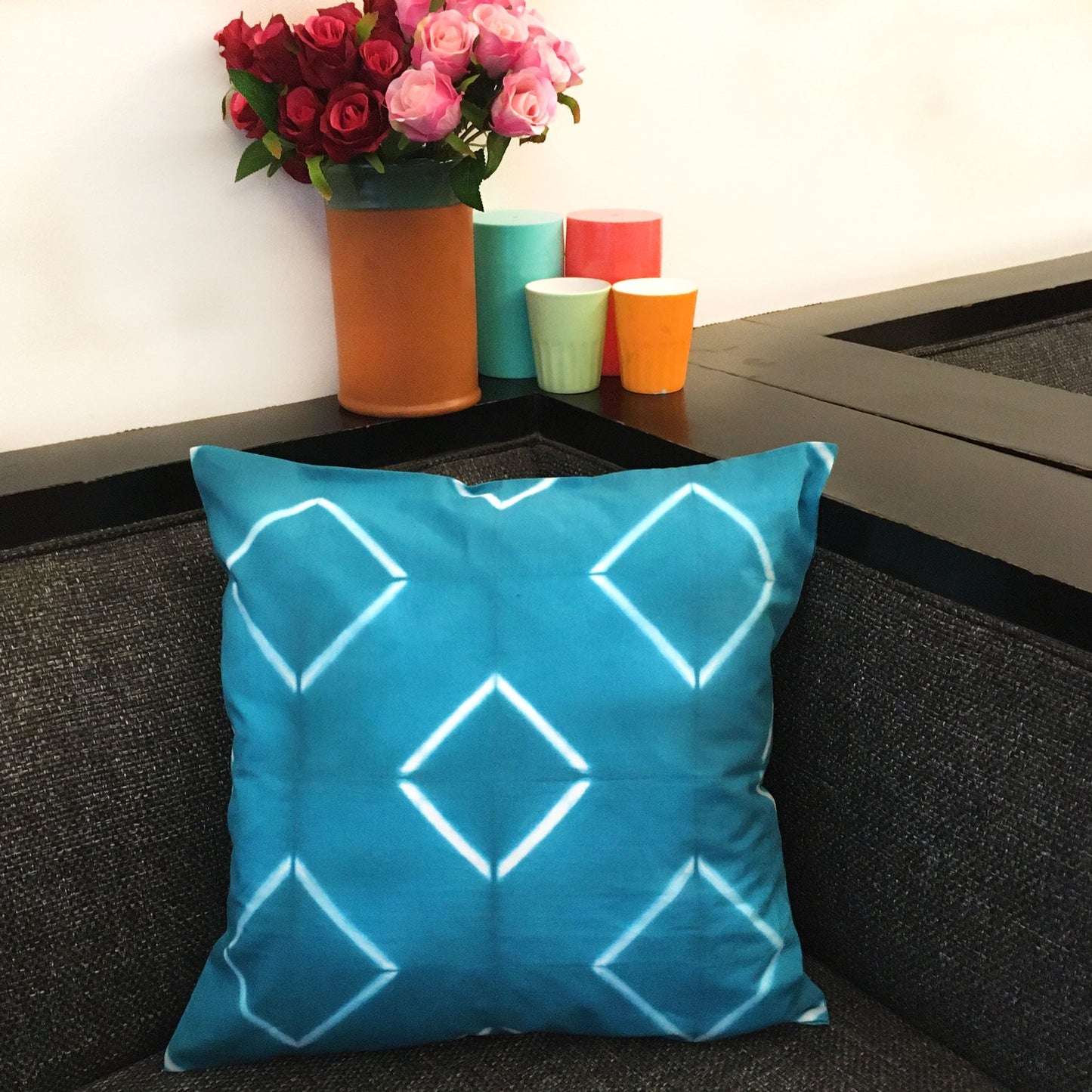 VIRGINIA LOVE ALWAYS SHIBORI SHABANG CUSHION COVER SET