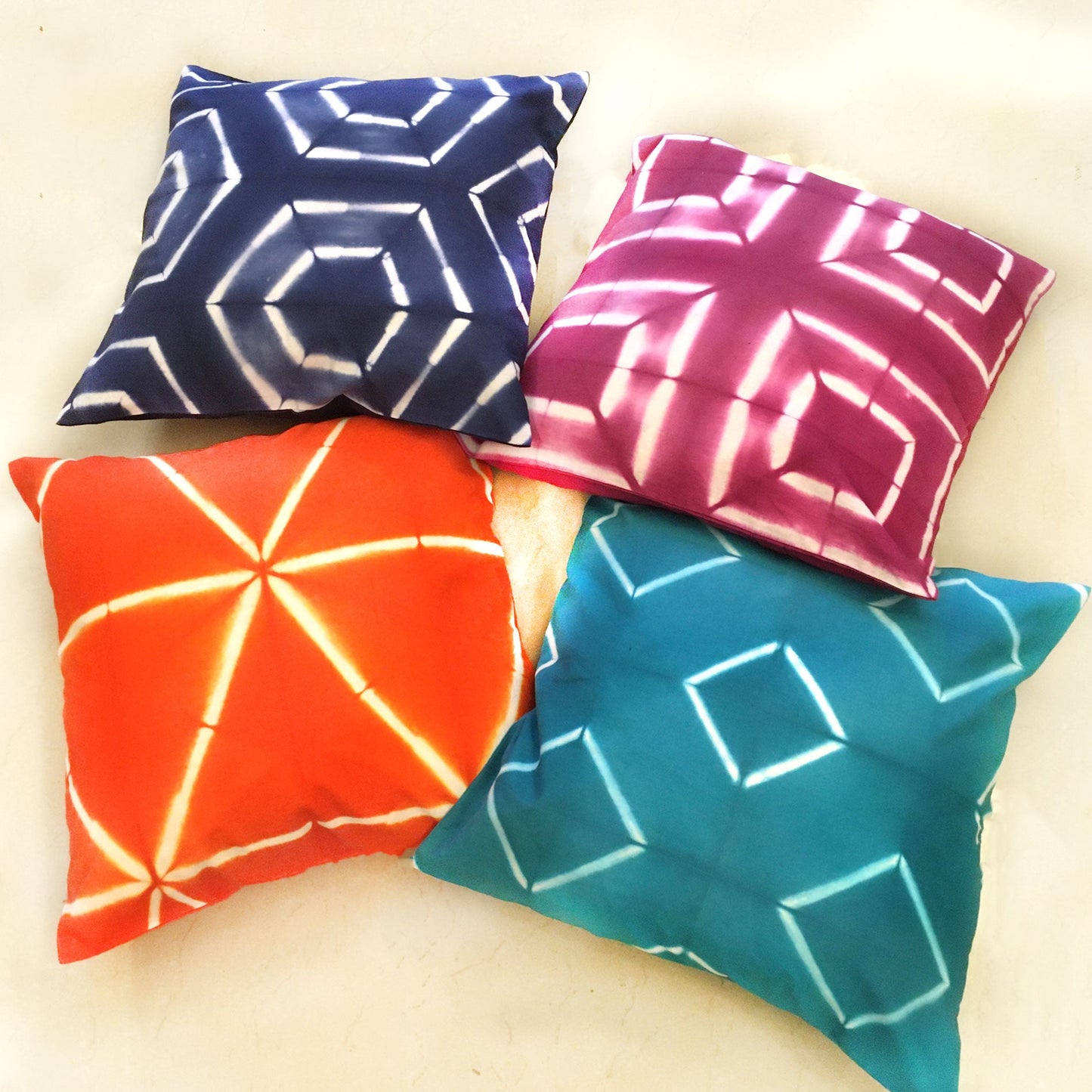 VIRGINIA LOVE ALWAYS SHIBORI SHABANG CUSHION COVER SET