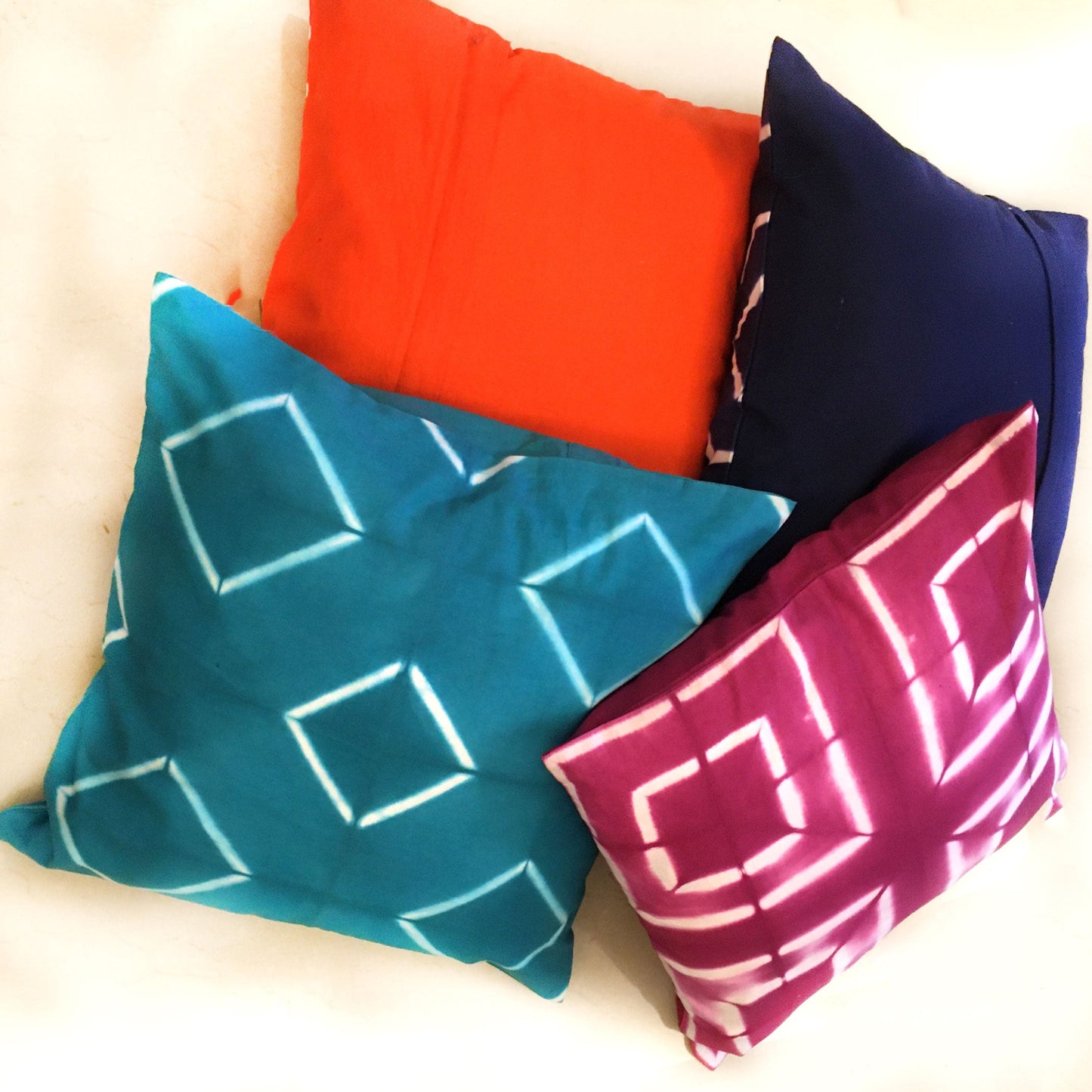 VIRGINIA LOVE ALWAYS SHIBORI SHABANG CUSHION COVER SET