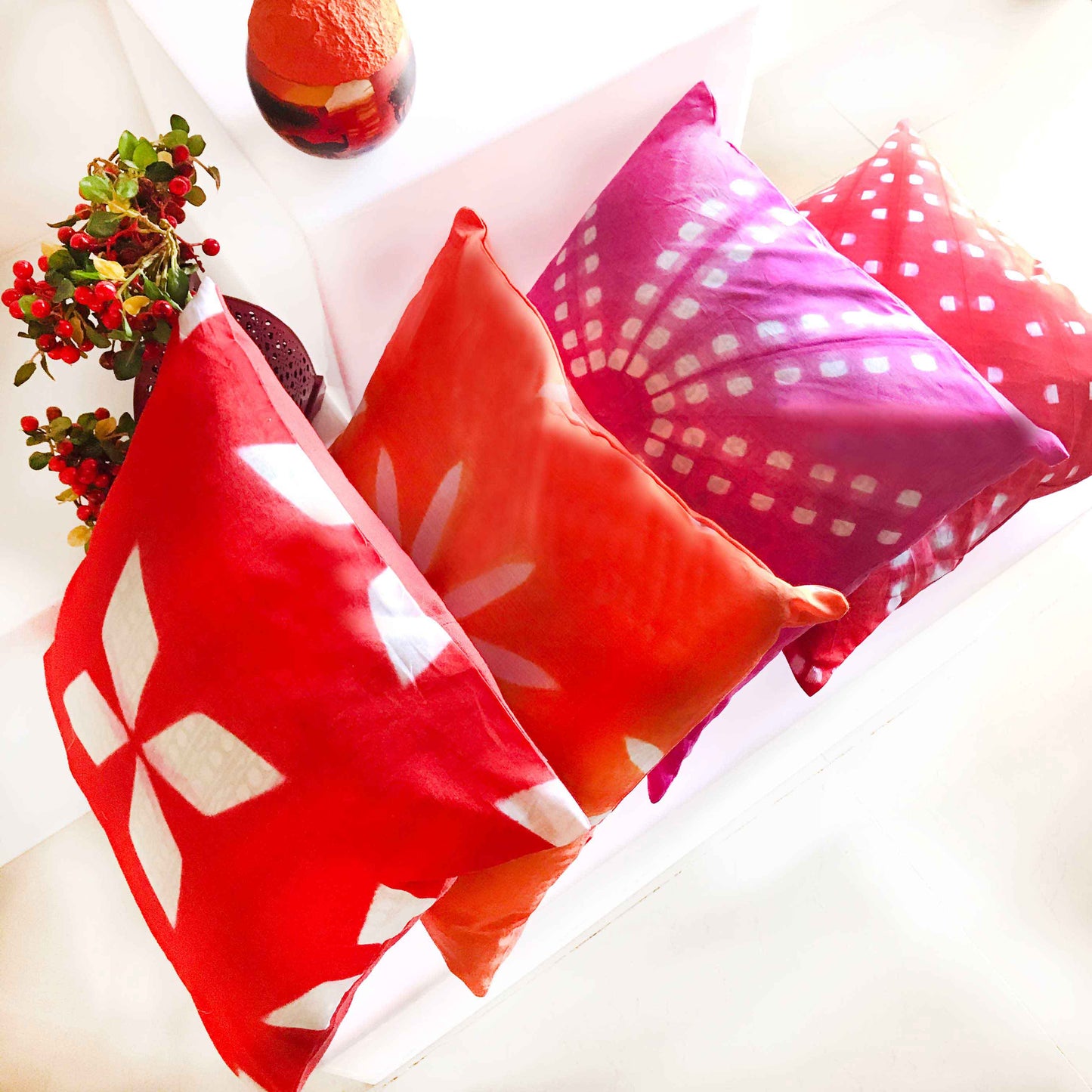 ETALINA SALZBURG SPRING SHIBORI CUSHION COVER SET