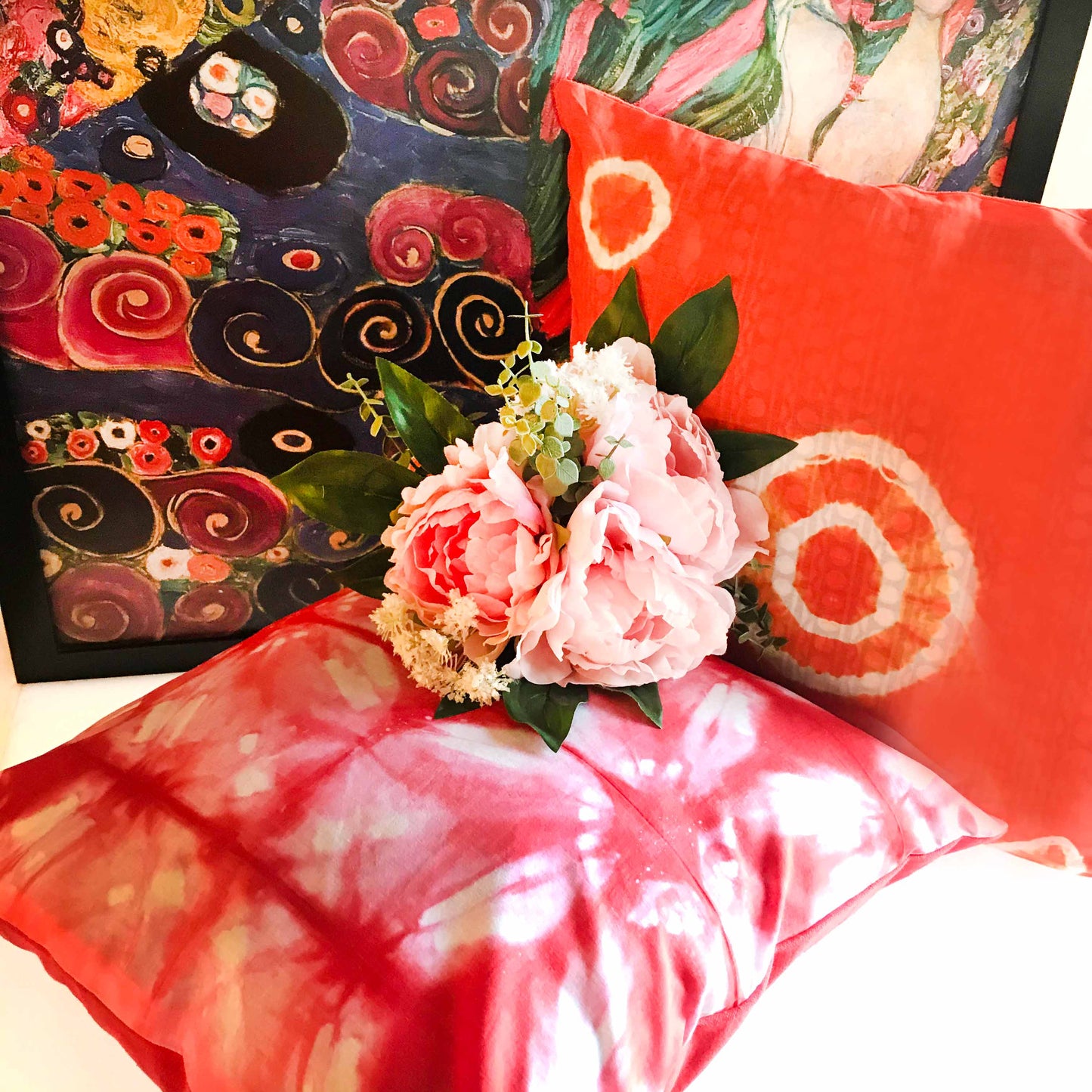 EMALIE SALZBURG SPRING SHIBORI CUSHION COVER SET