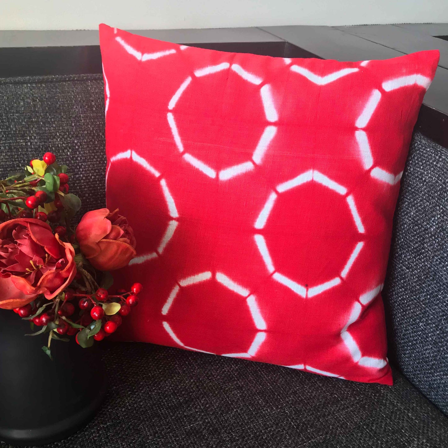 EDVINA BOUQUET SHIBORI CUSHION COVER SET