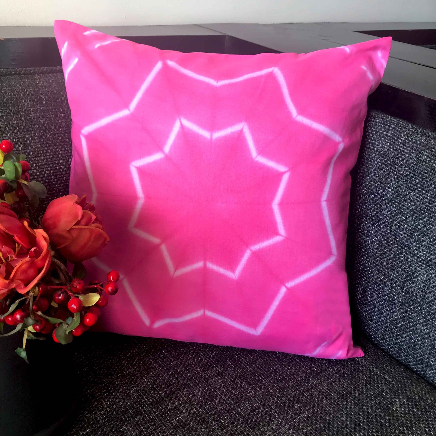 EDVINA BOUQUET SHIBORI CUSHION COVER SET