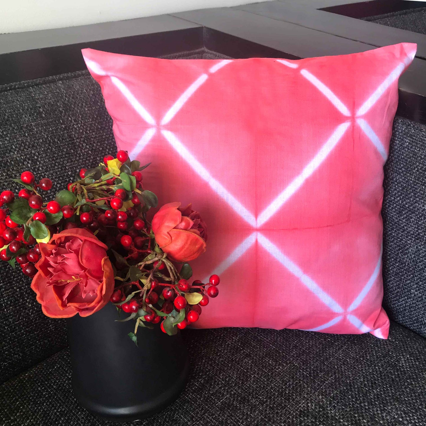 EDVINA BOUQUET SHIBORI CUSHION COVER SET