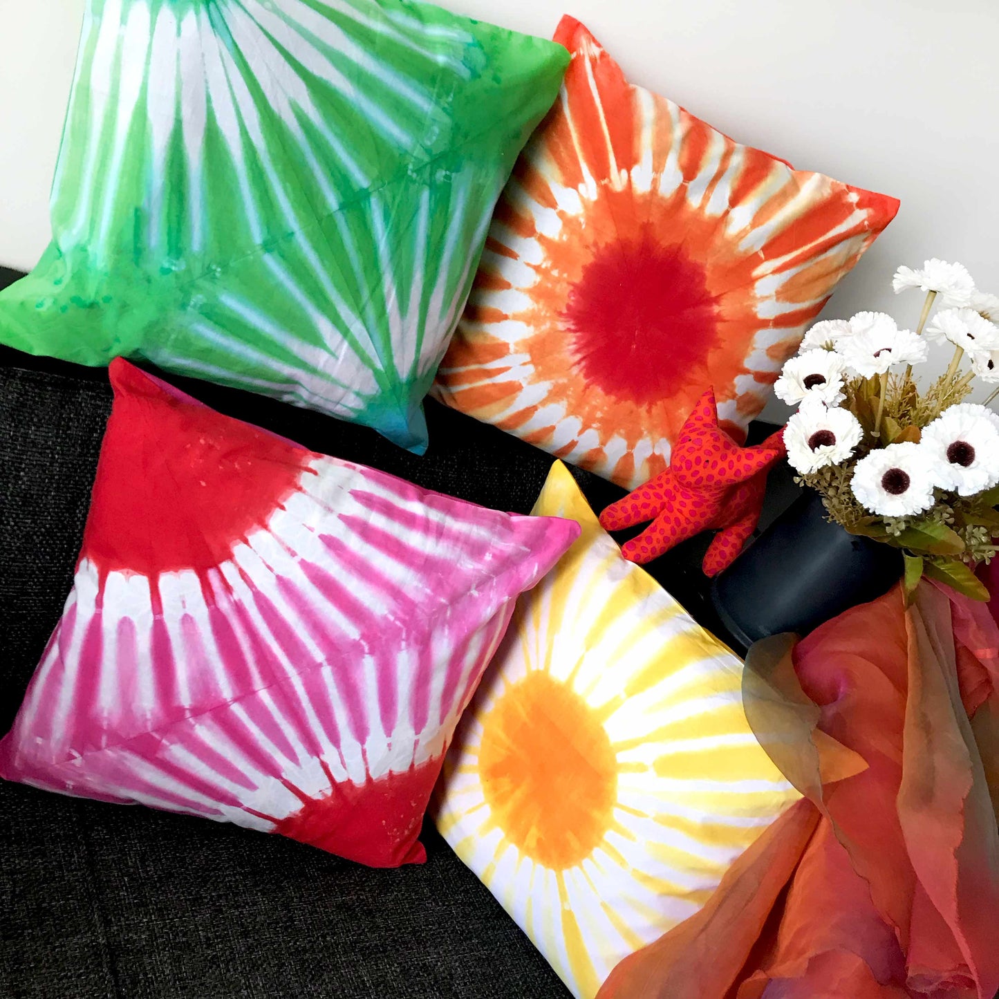 FREIDA SHIBORI SHABANG CUSHION COVER SET
