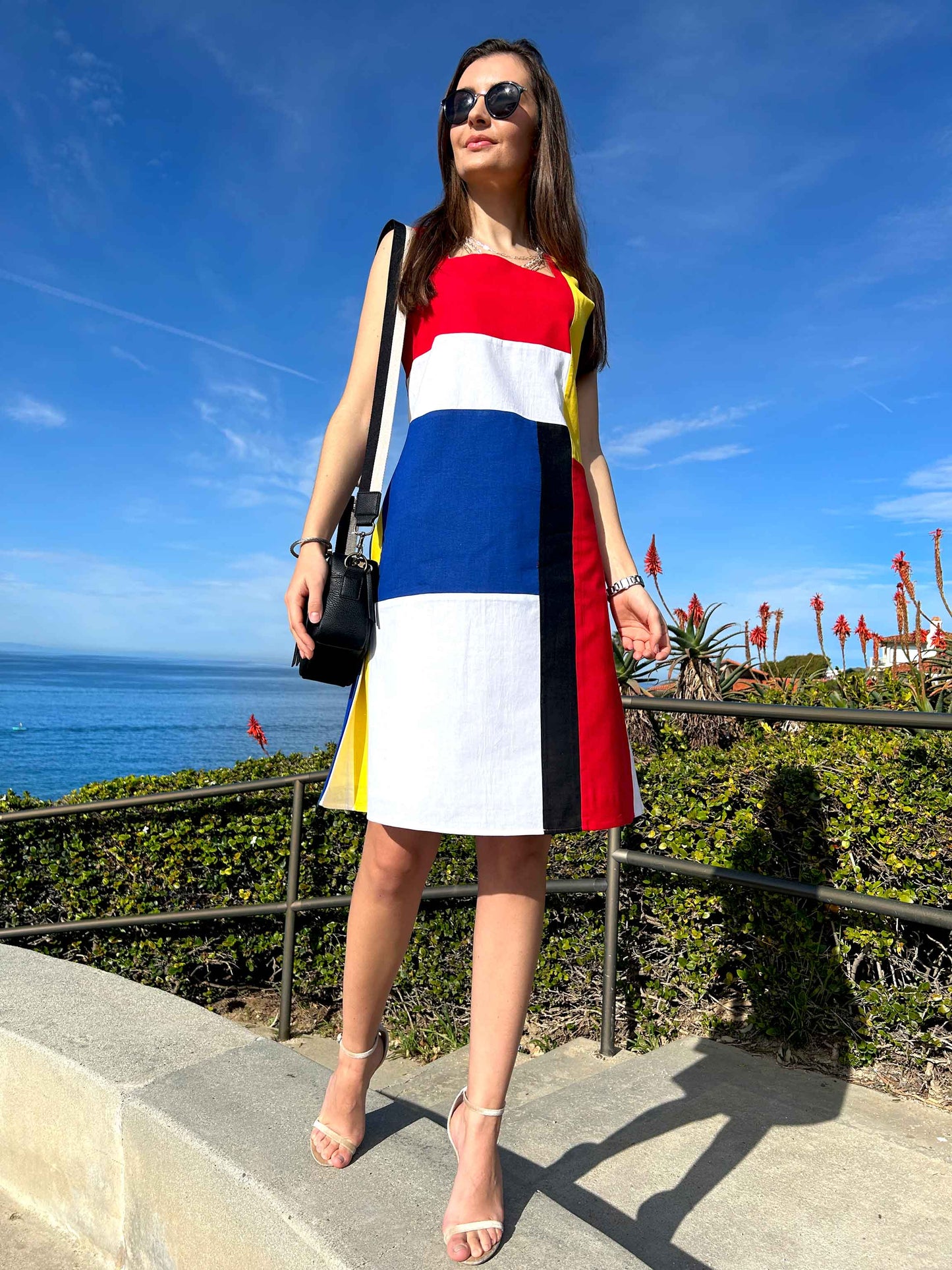 Frontal view of the dress
