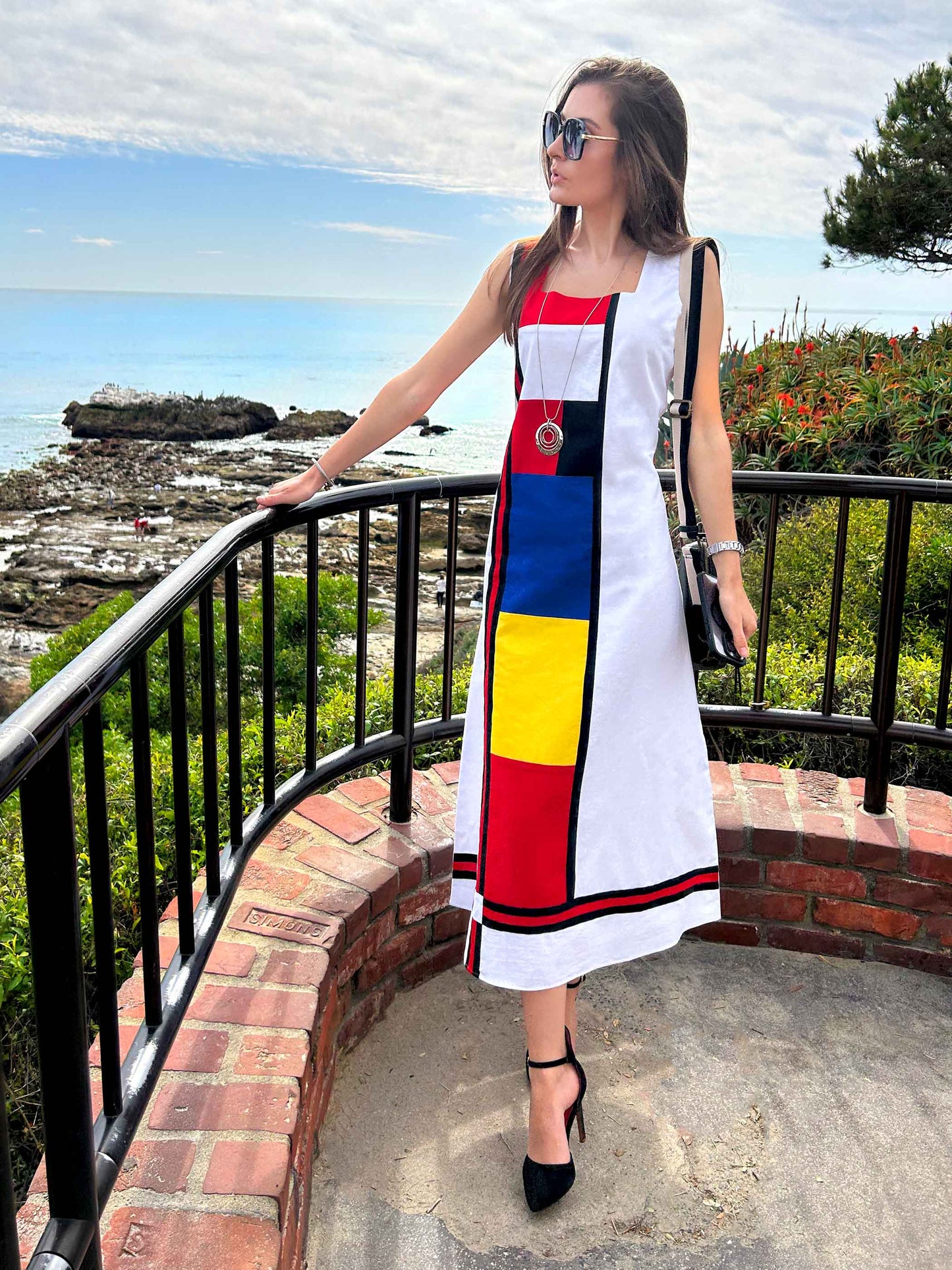 Frontal view of the dress