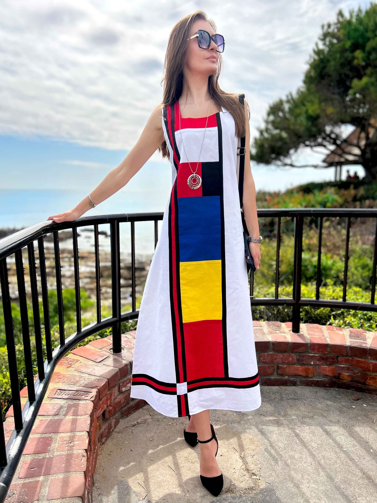 Frontal view of the dress
