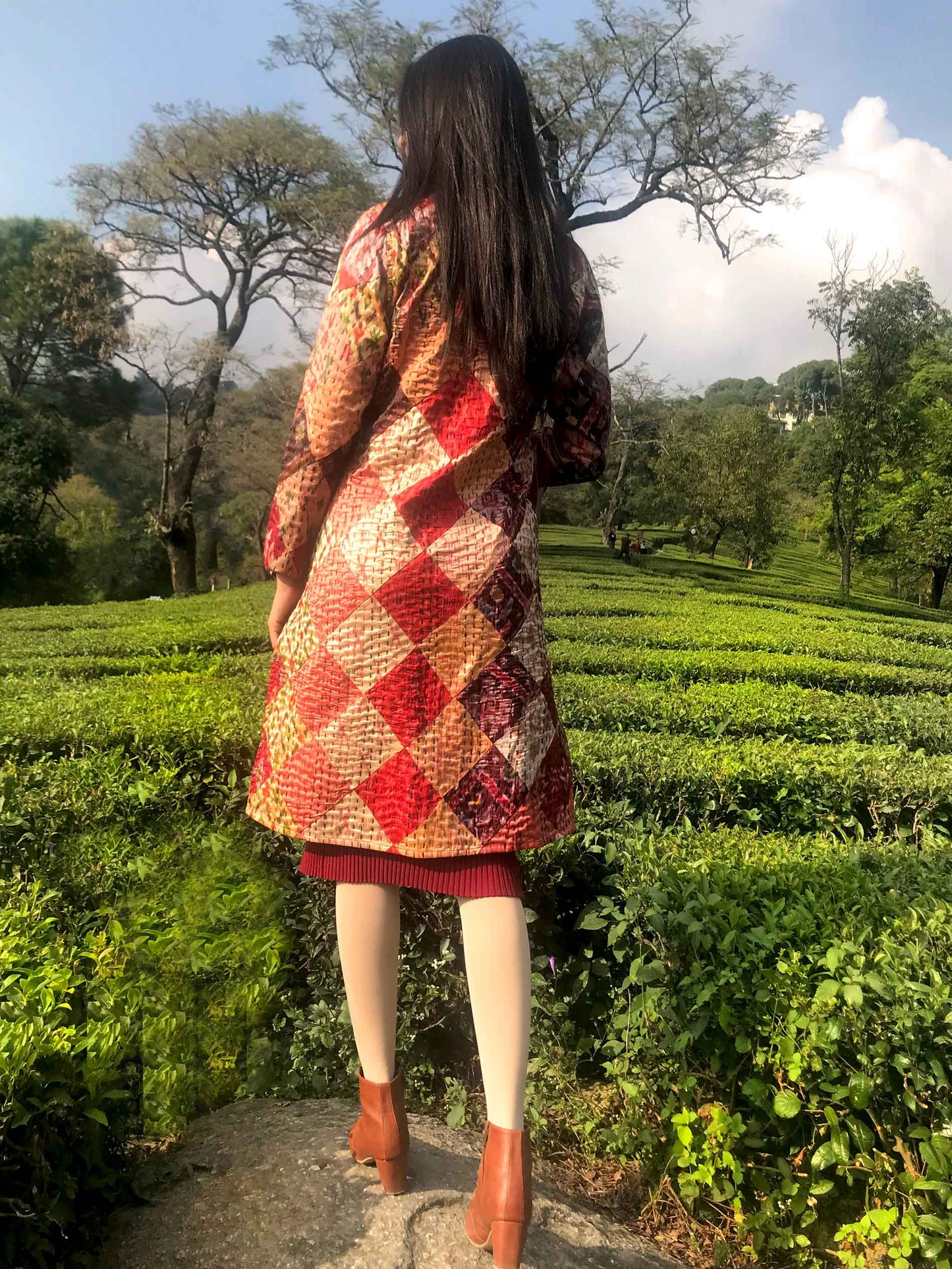 JOYCE ROMANTIC RHAPSODY PATOLA SILK PATCHWORK REVERSIBLE KANTHA JACKET