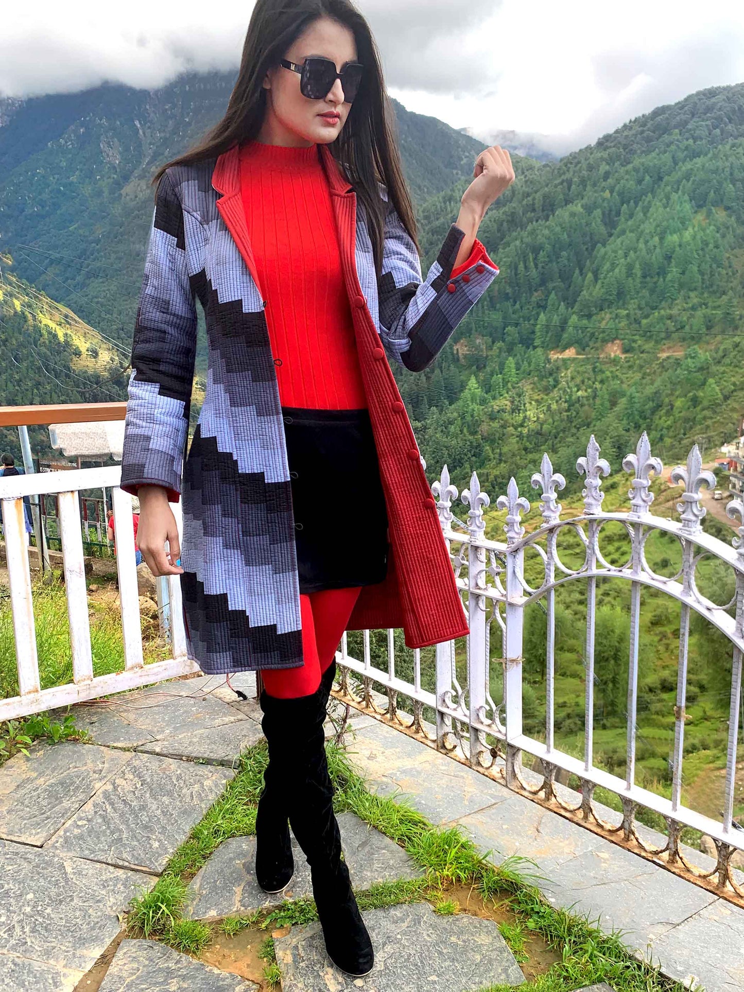 JUDITH ROMANTIC RHAPSODY COTTON PATCHWORK QUILTED REVERSIBLE JACKET