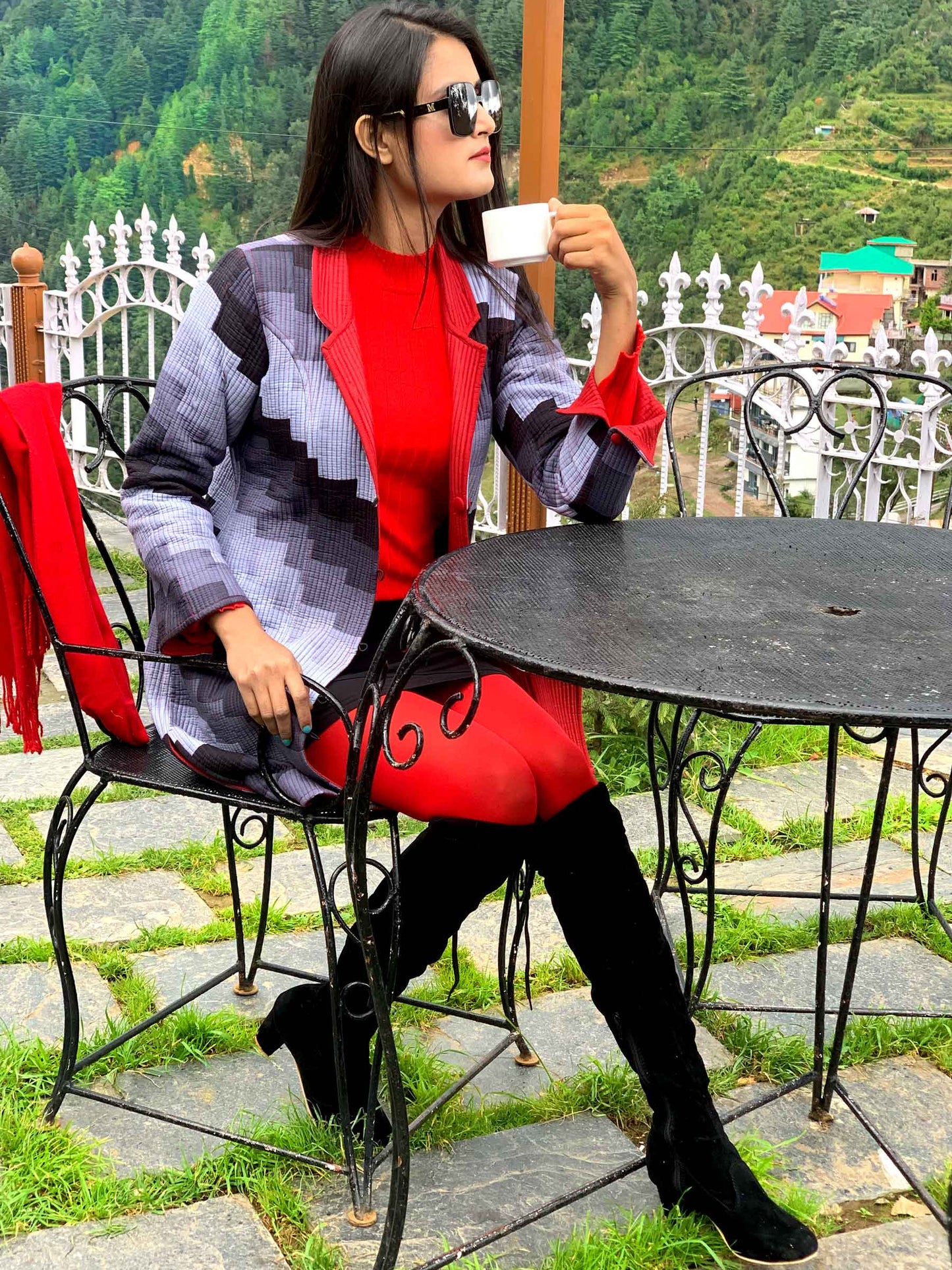 JUDITH ROMANTIC RHAPSODY COTTON PATCHWORK QUILTED REVERSIBLE JACKET