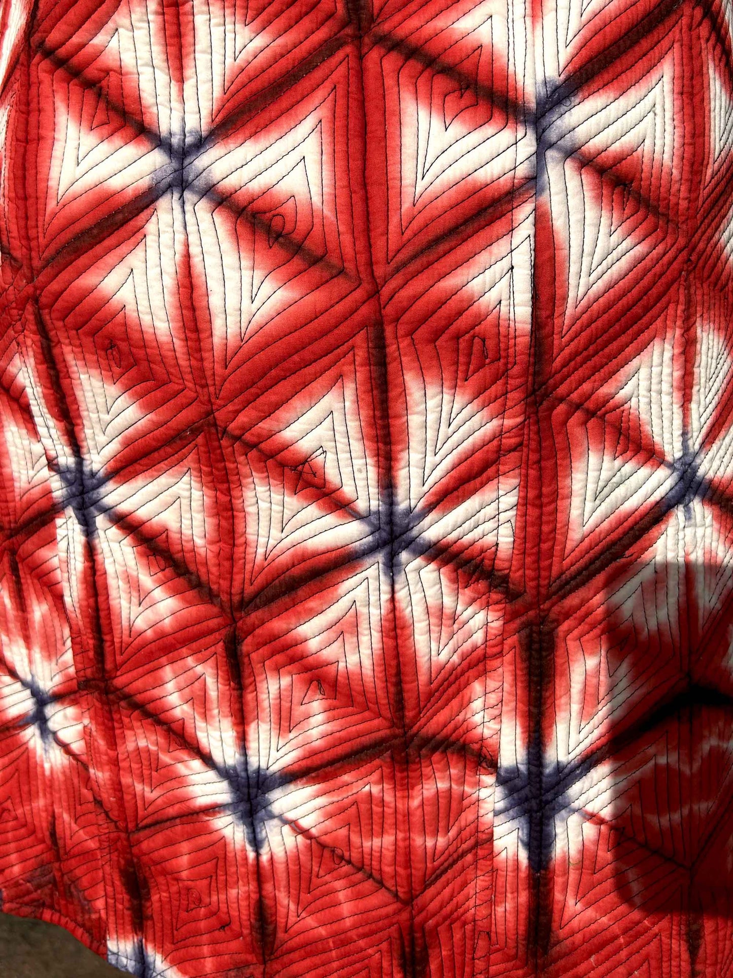 LIZBETH ROMANTIC RHAPSODY SHIBORI QUILTED REVERSIBLE JACKET