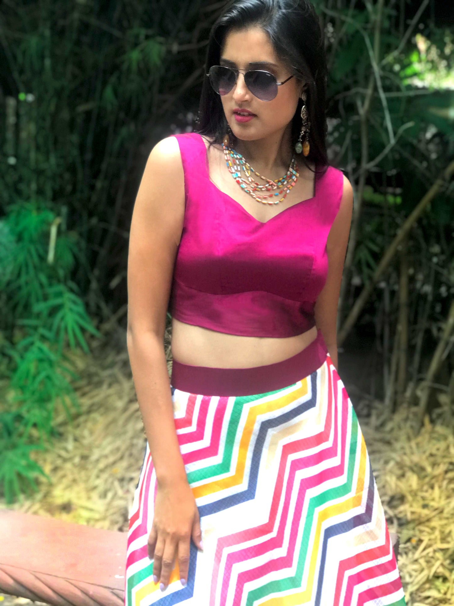 FAYE FESTIVE FLAMBOYANCE KOTA DORIA LONG SKIRT & TOP
