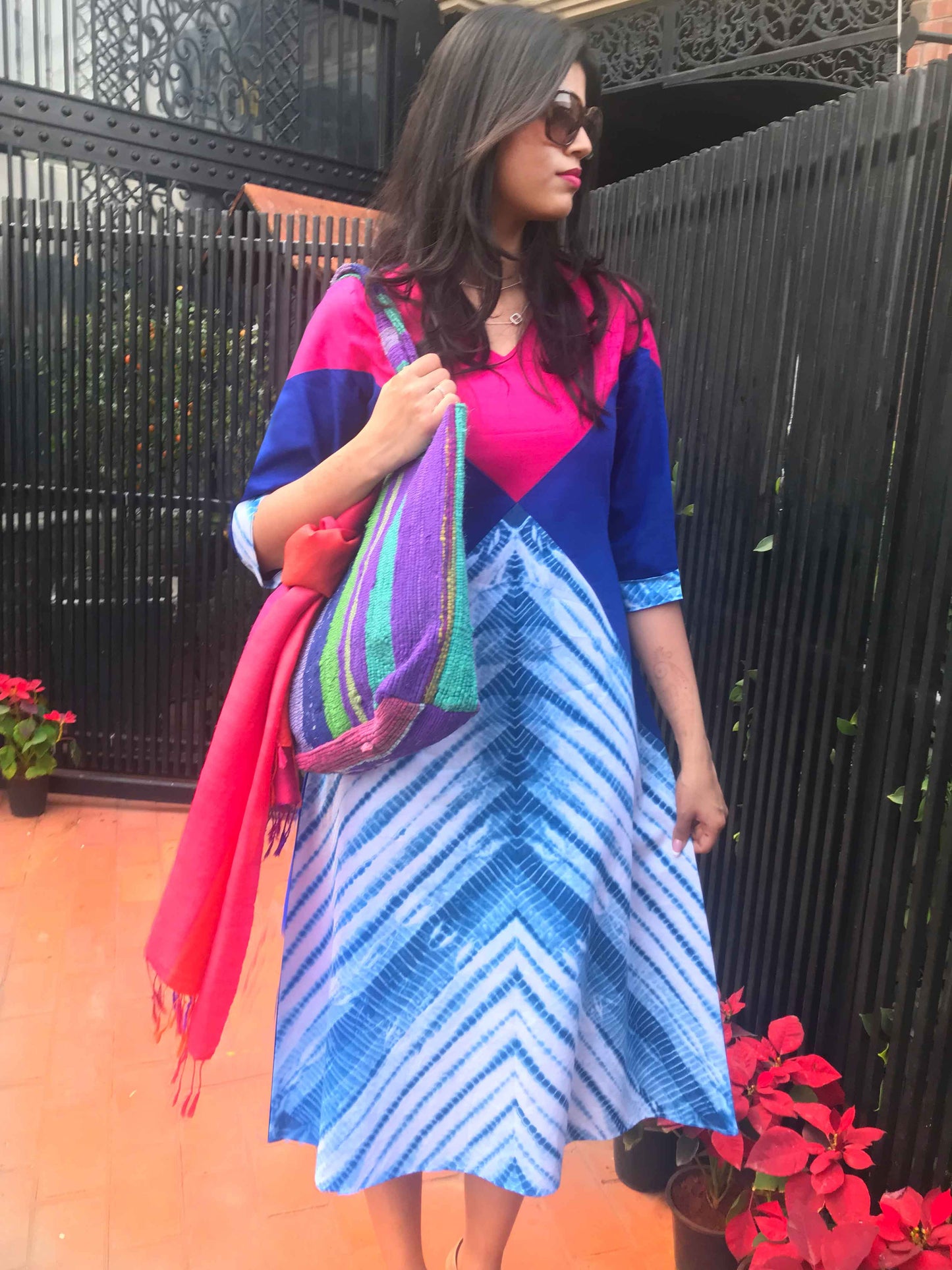 NANCY LOVE ALWAYS HAND WOVEN COTTON DERBY DRESS