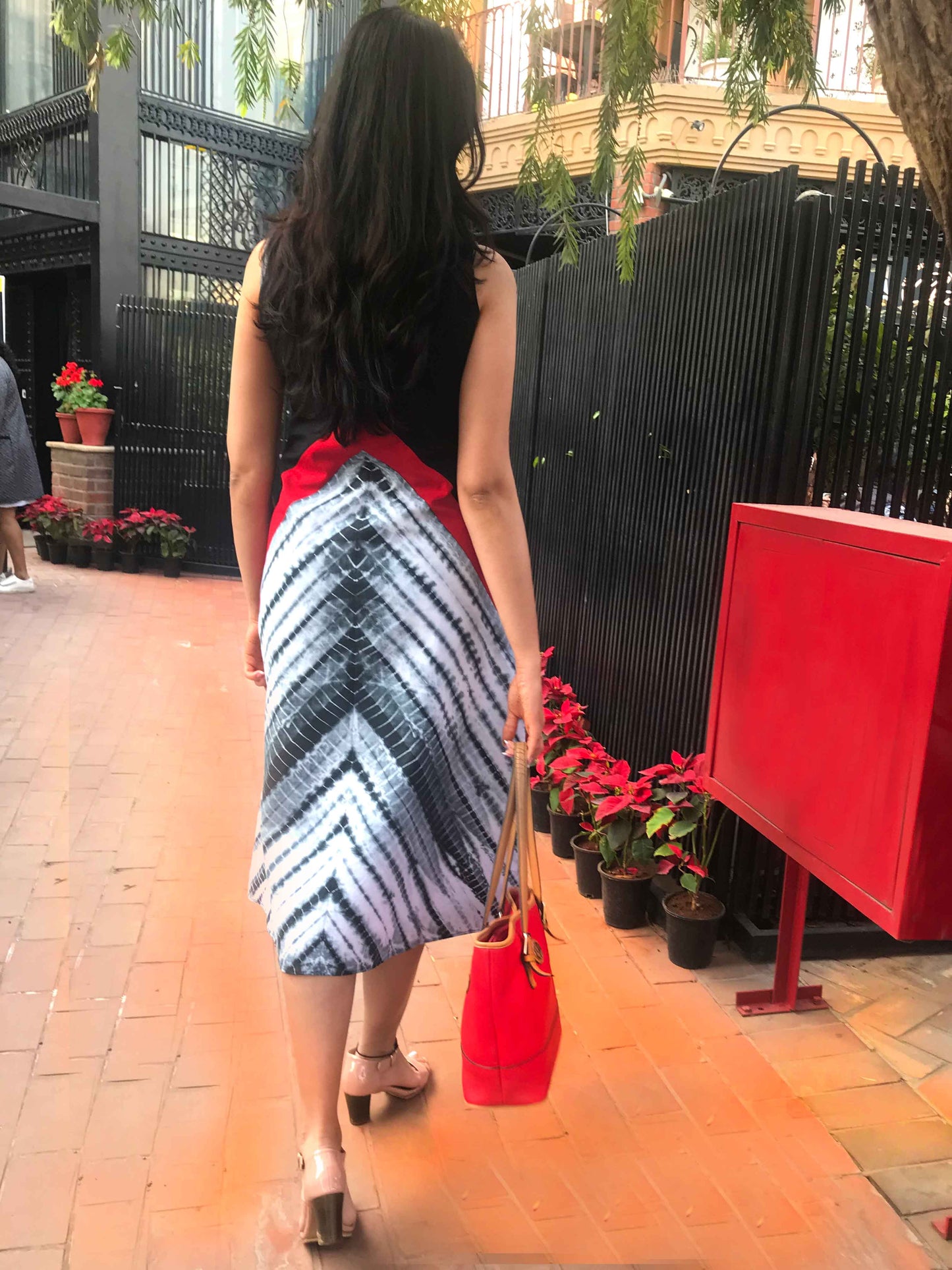 NORI LOVE ALWAYS HAND WOVEN COTTON DERBY DRESS
