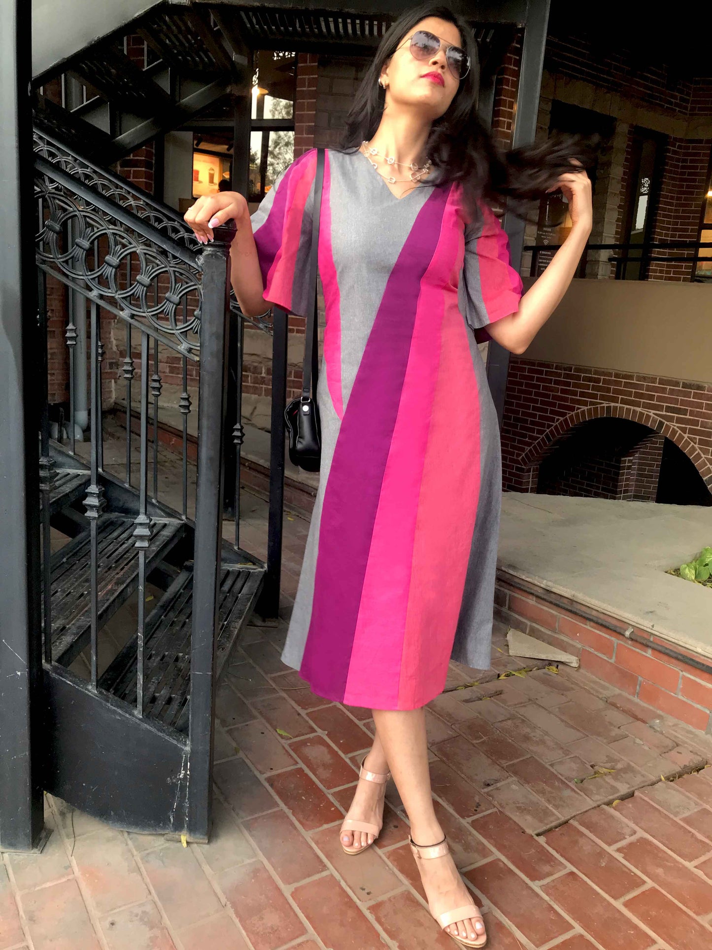 NIKITA LOVE ALWAYS HAND WOVEN COTTON DERBY DRESS