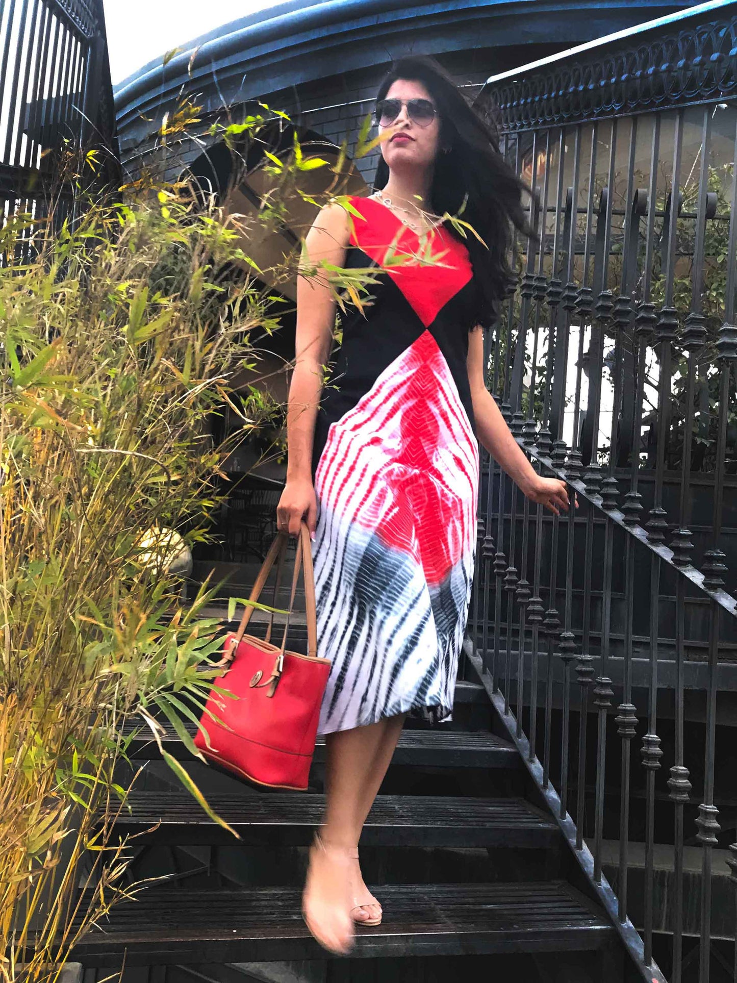 NINA LOVE ALWAYS HAND WOVEN COTTON DERBY DRESS
