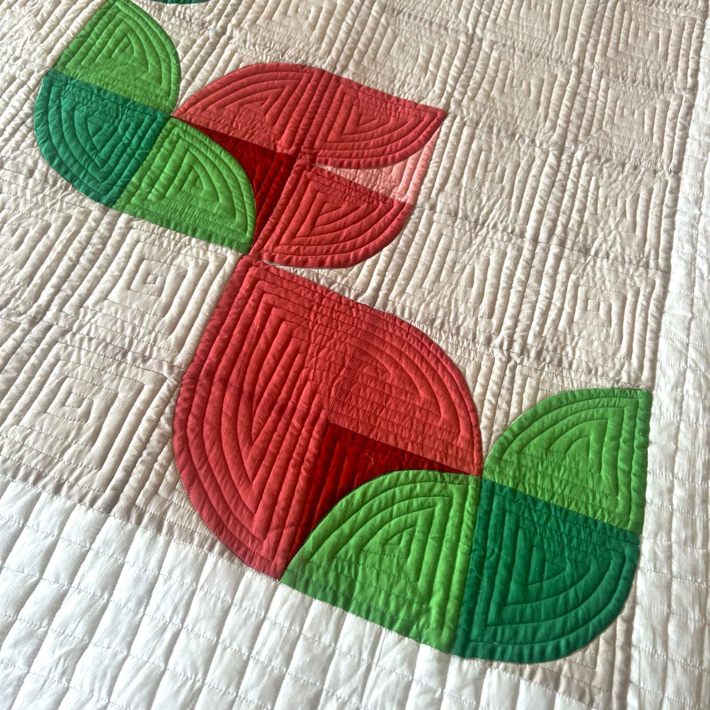 DANICA TULIPS OF KASHMIR PATCHWORK QUILTED BEDCOVER SET