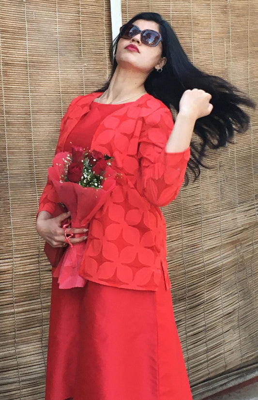 NYLA LOVE ALWAYS HAND WOVEN COTTON DRESS