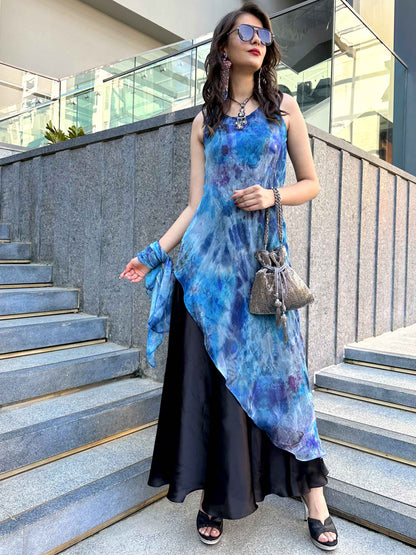 IVONNE PARISIAN PASSION PURE CHIFFON LONG DRESS