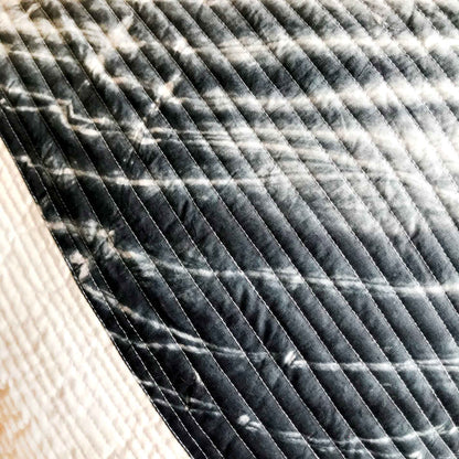 CHIMERA COLOUR CASCADE SHIBORI SHABANG QUILTED BEDCOVER SET