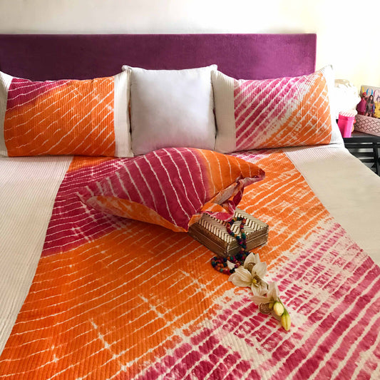 ANA SHIBORI SHABANG QUILTED BEDCOVER SET
