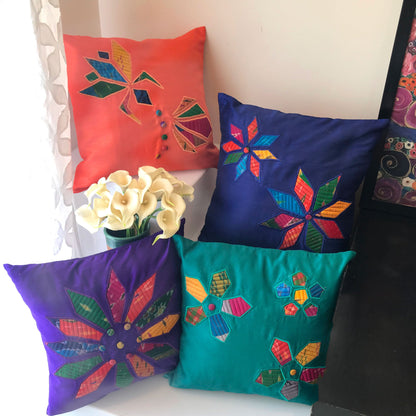 EVELYNN SALZBURG SPRING APPLIQUE CUSHION COVER SET