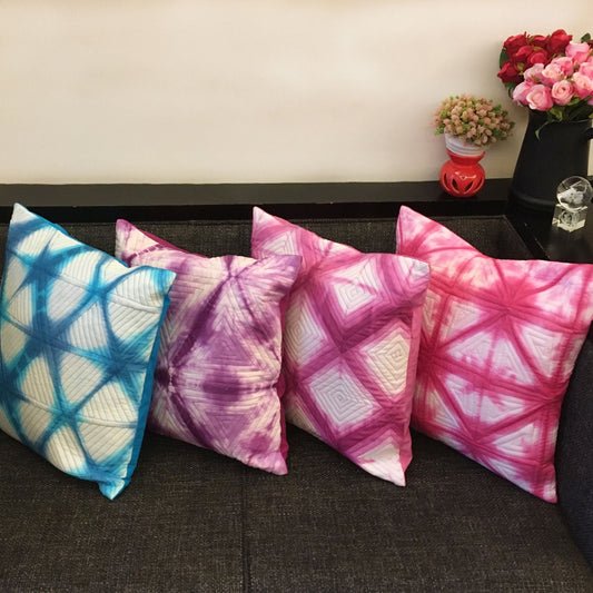 VONITA LOVE ALWAYS SHIBORI QUILTED CUSHION COVER SET