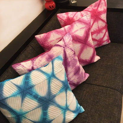VONITA LOVE ALWAYS SHIBORI QUILTED CUSHION COVER SET