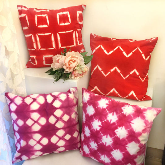 VICKY LOVE ALWAYS SHIBORI SHABANG CUSHION COVER SET