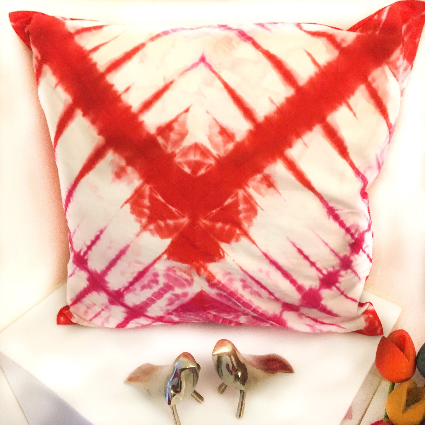 VIANKA LOVE ALWAYS SHIBORI SHABANG CUSHION COVER SET