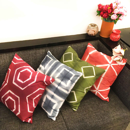 VINCENTA LOVE ALWAYS SHIBORI SHABANG CUSHION COVER SET
