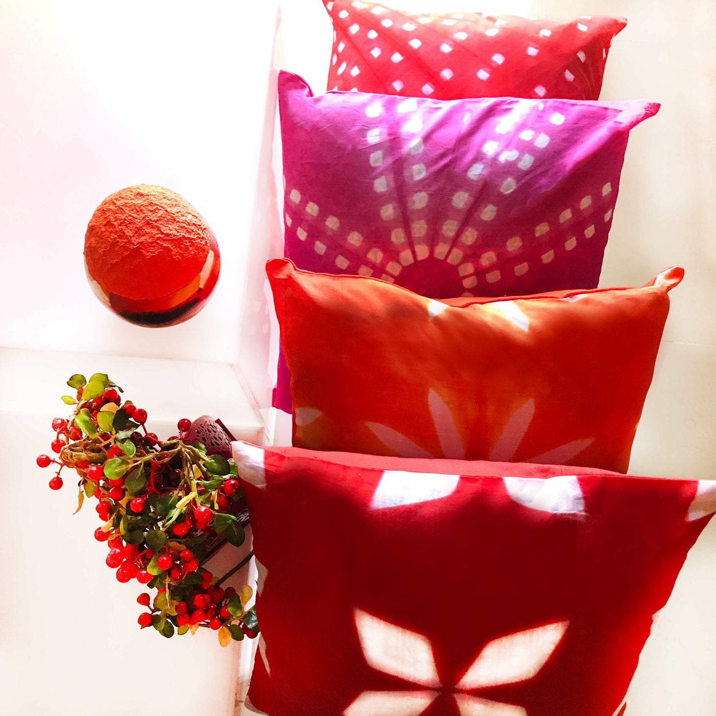 ETALINA SALZBURG SPRING SHIBORI CUSHION COVER SET