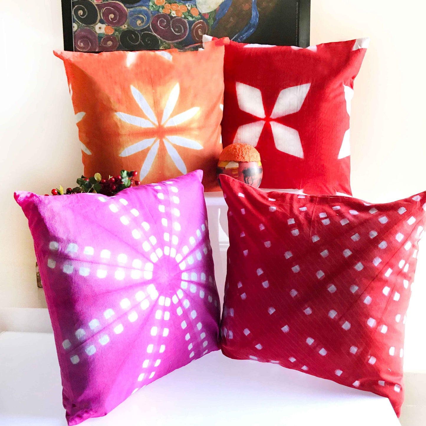 ETALINA SALZBURG SPRING SHIBORI CUSHION COVER SET