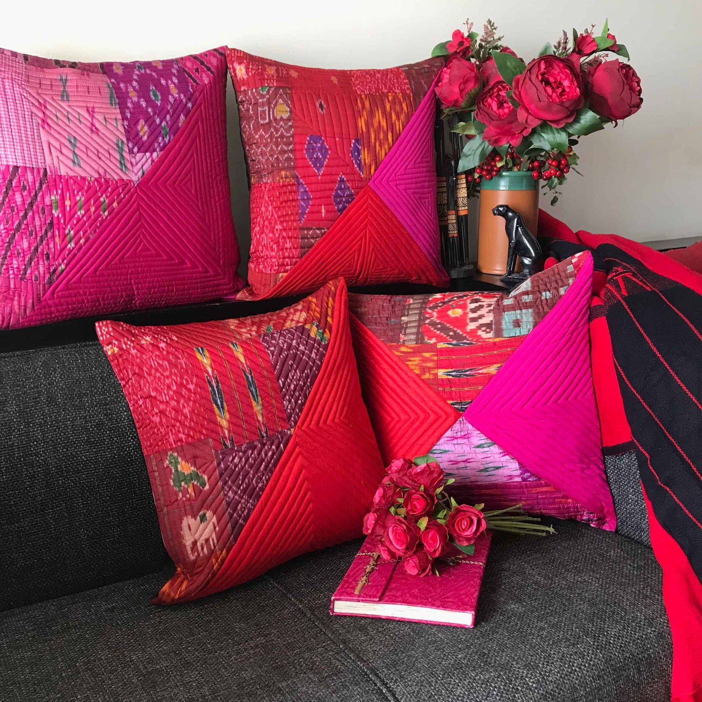 MILEY MURANO INSPIRED QUILTED CUSHION COVER SET