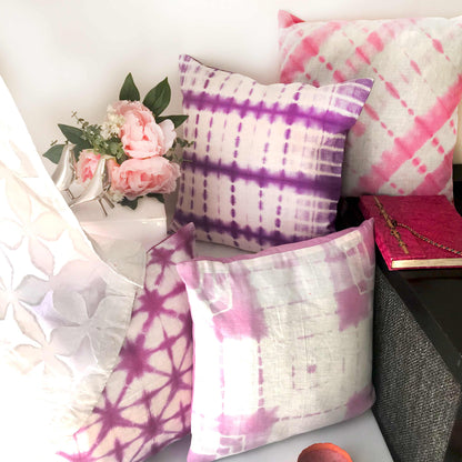EVA BOUQUET SHIBORI CUSHION COVER SET