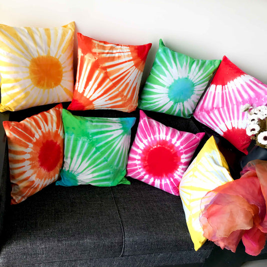 FLORA SHIBORI SHABANG 8-PIECE CUSHION COVER SET