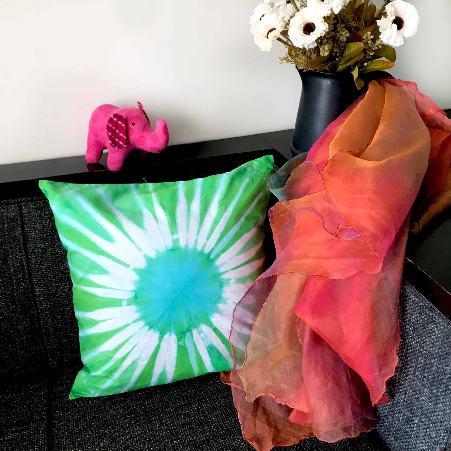 FLORA SHIBORI SHABANG 8-PIECE CUSHION COVER SET