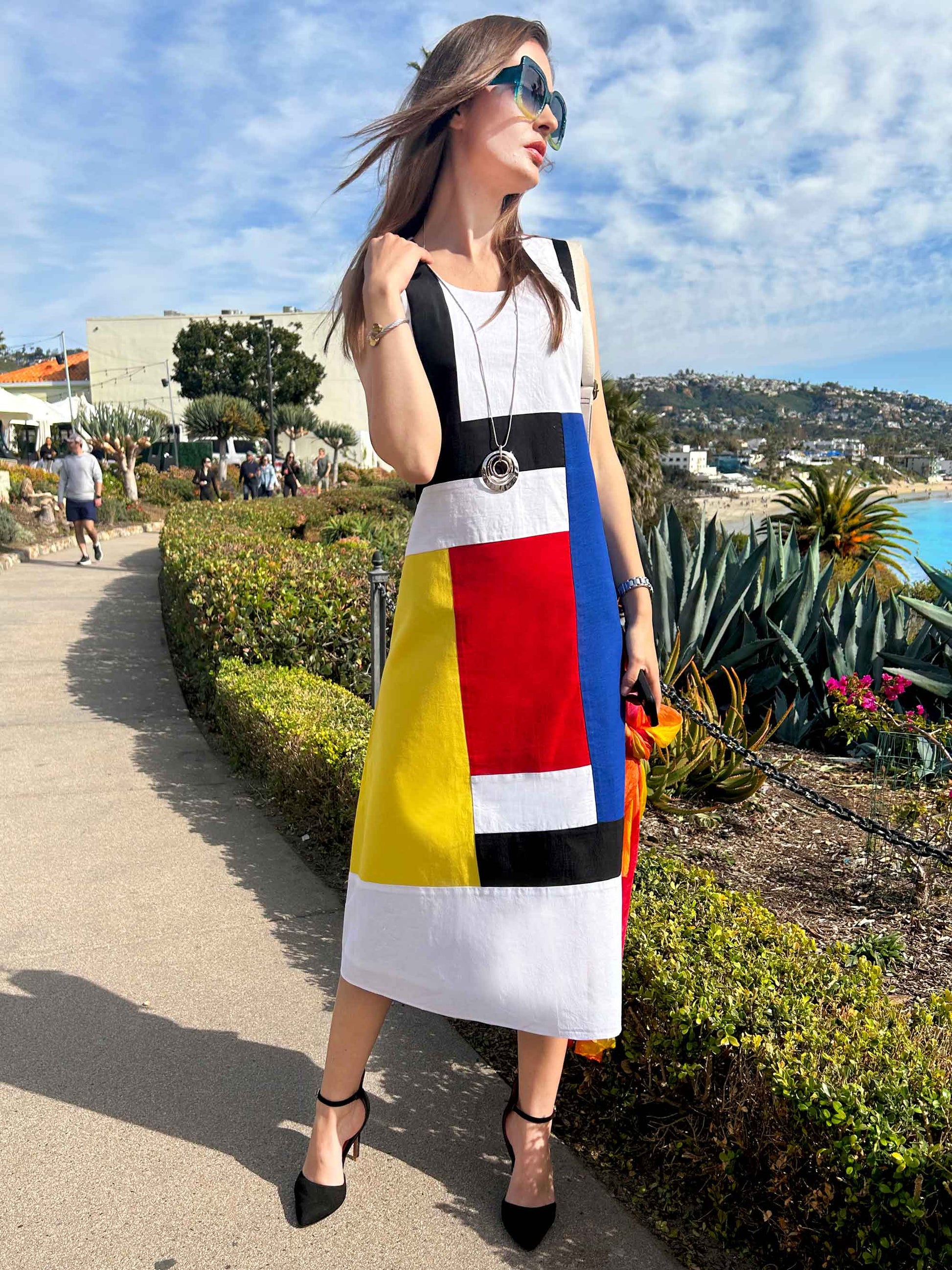 Frontal view of the dress