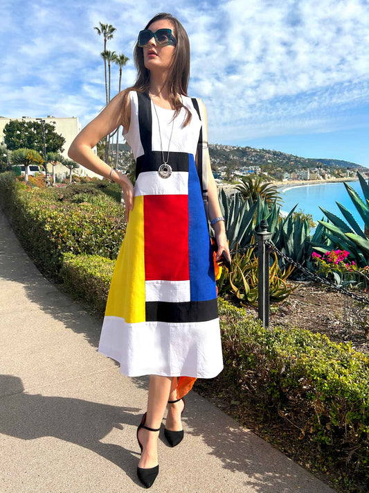 Frontal view of the dress
