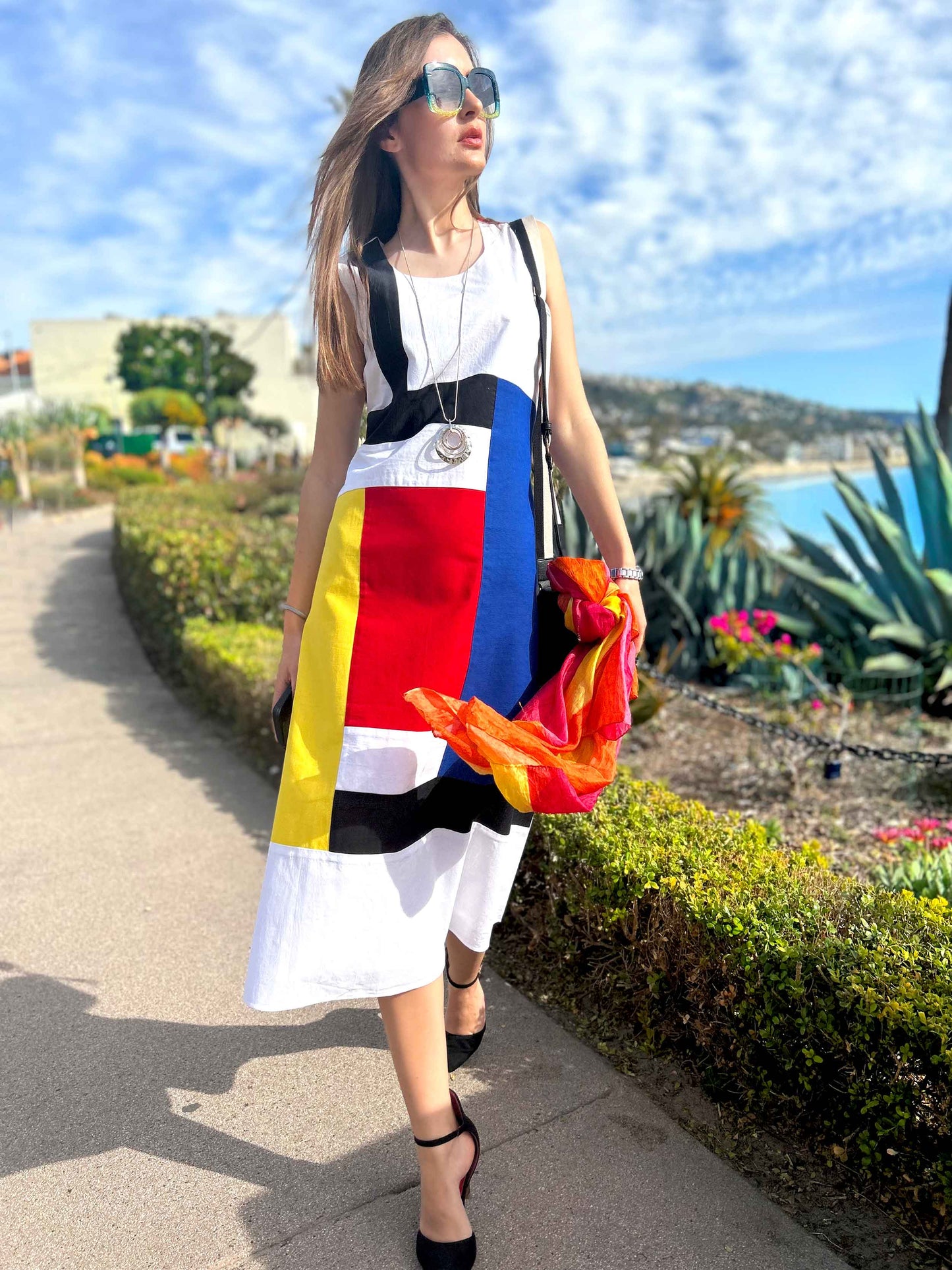 Frontal view of the dress