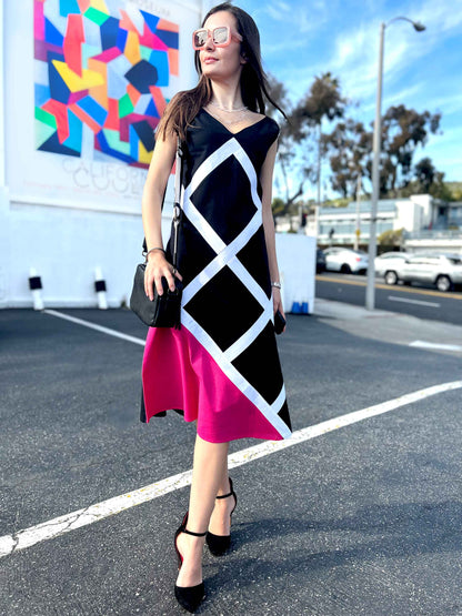 Frontal view of the dress
