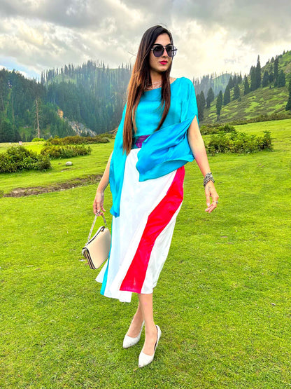 KASSIDY GORGEOUS KASHMIR PATOLA SILK PATCHWORK DRESS