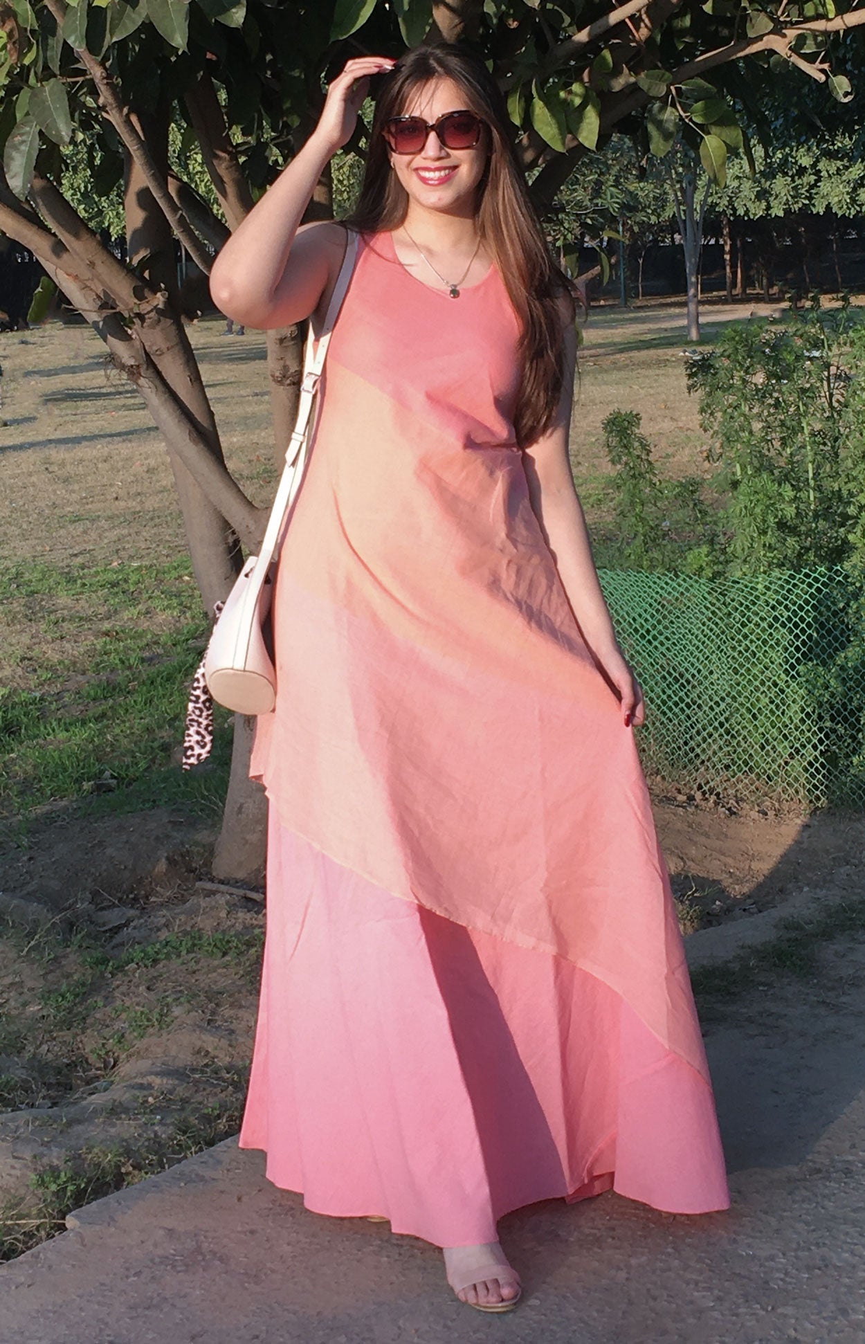 NATASHA LOVE ALWAYS HAND WOVEN COTTON DRESS
